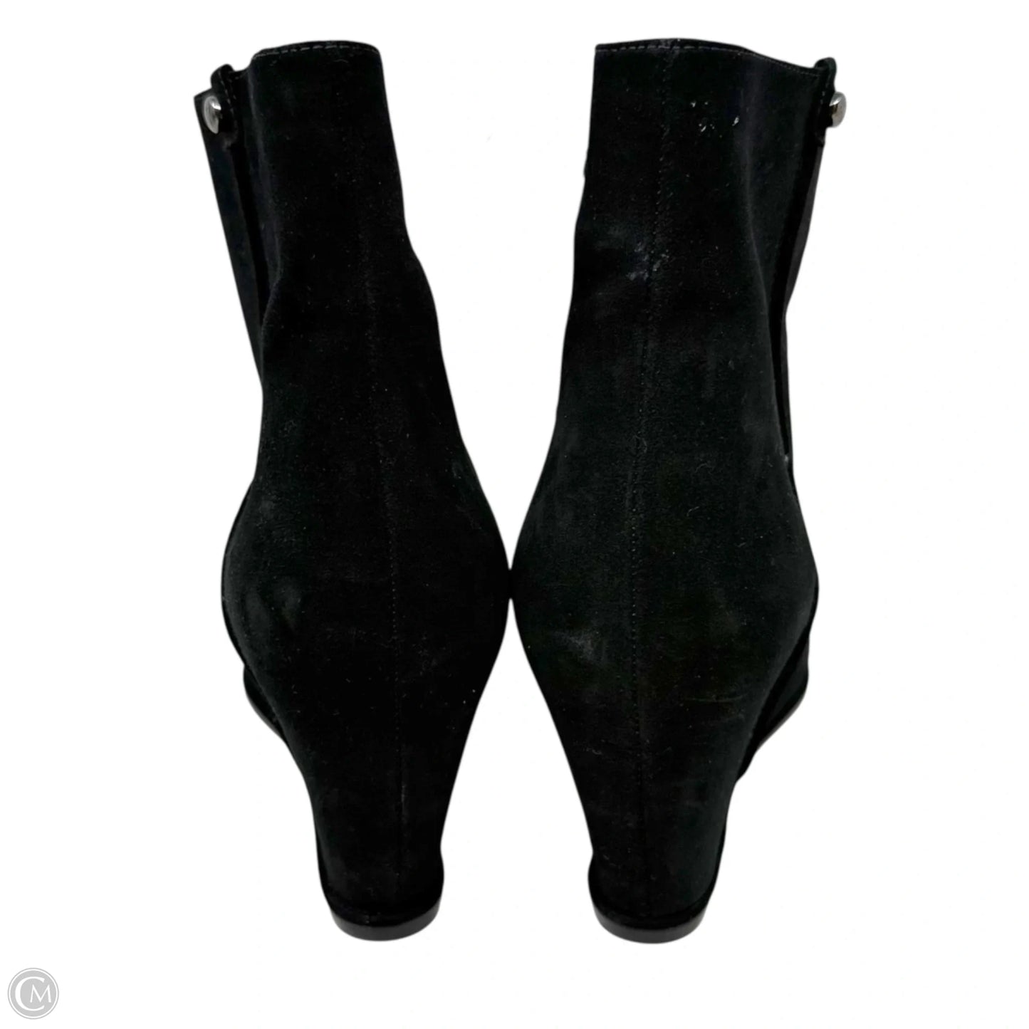 Sidetrack Wedge Boots Designer By Stuart Weitzman In Black, Size: 11.5