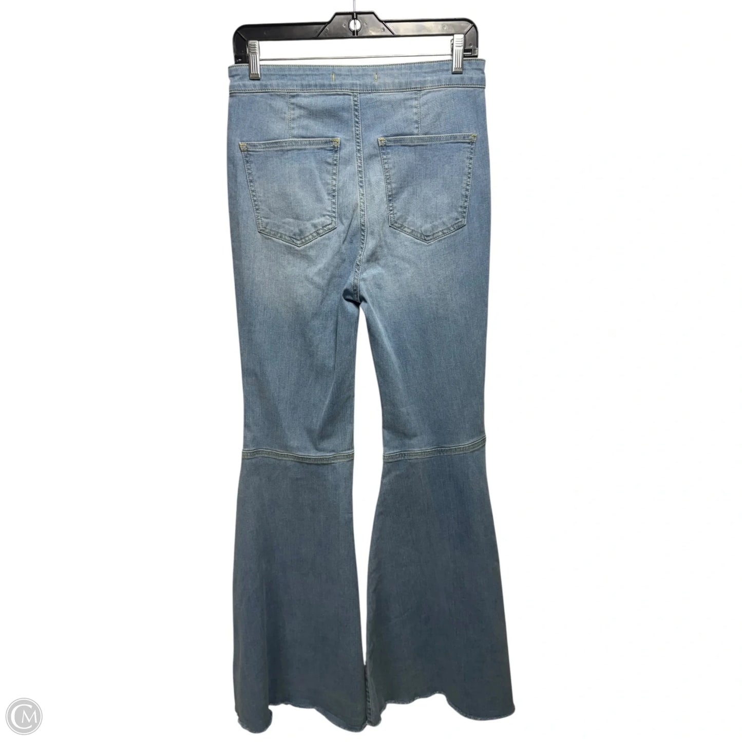 Jeans Flared By Free People In Blue Denim, Size: 8