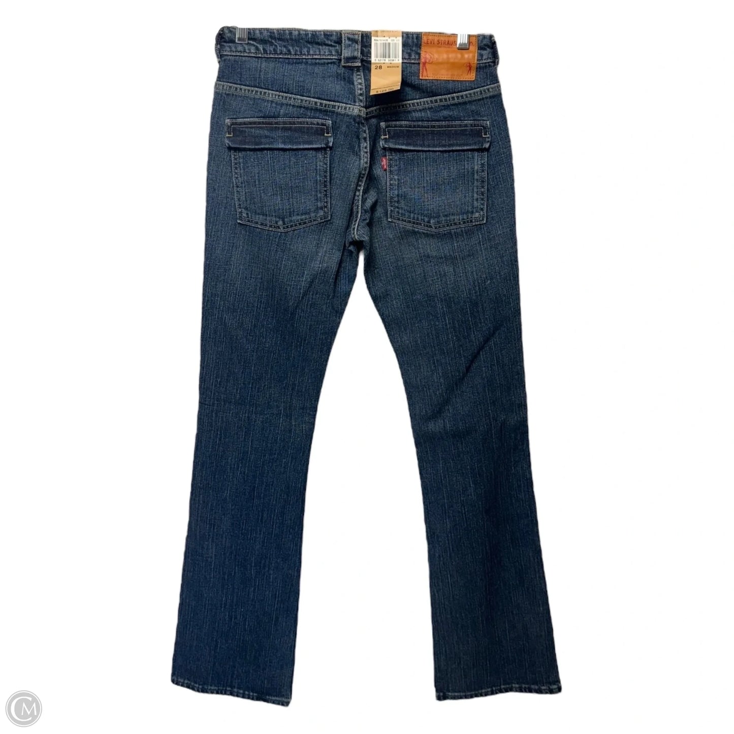Riley Jeans Boot Cut By Levis In Blue Denim, Size: 8, 28M