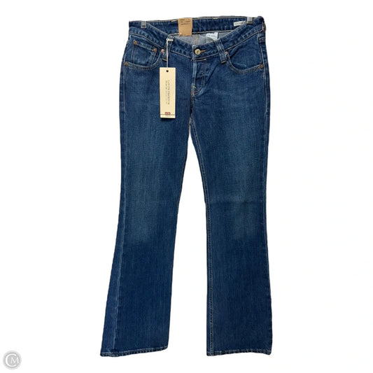 Two Low Jeans low rise slim Boot Cut By Levis In Blue Denim, Size: 8, 29M