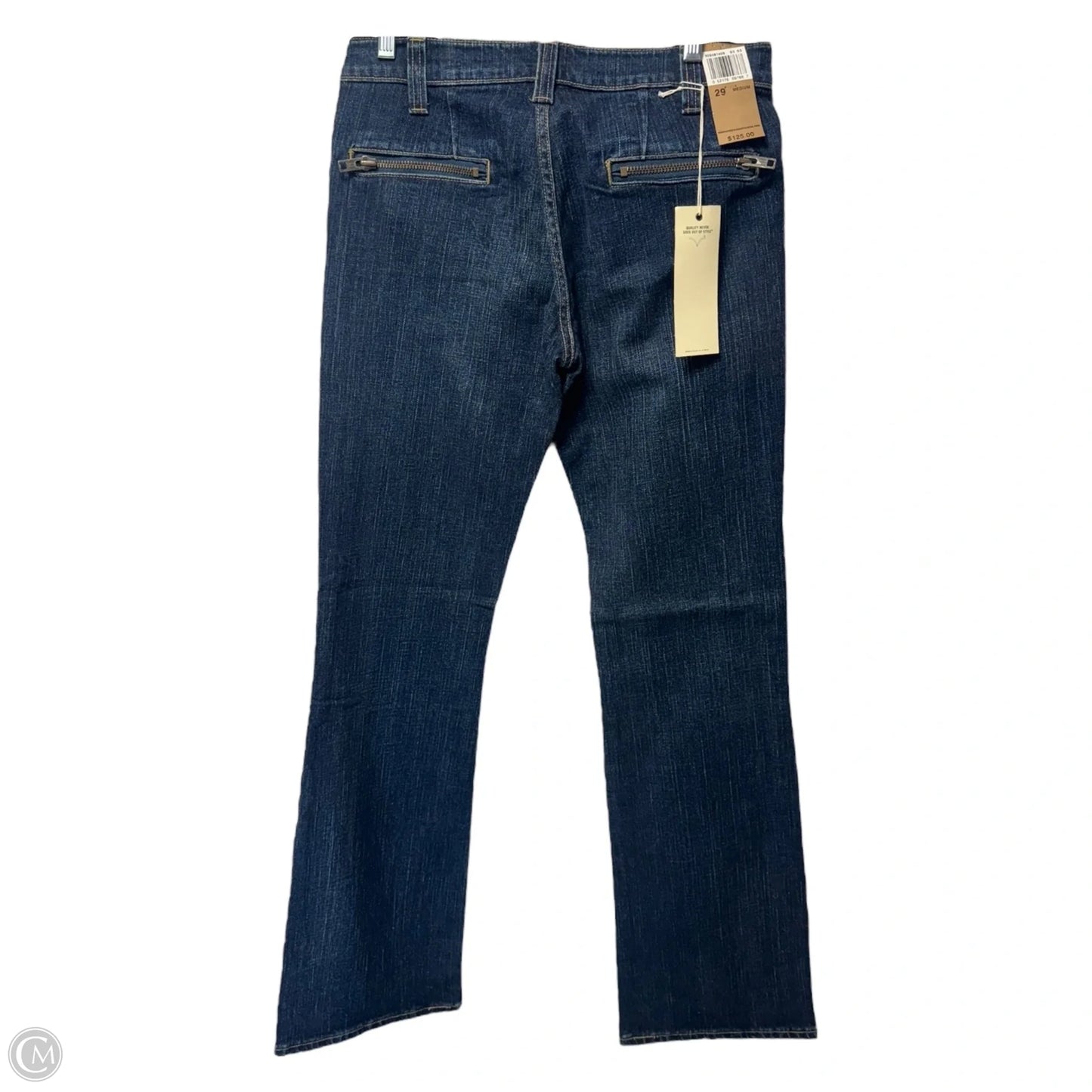 Q-Zip Jeans Boot Cut By Levis In Blue Denim, Size: 8, 29M