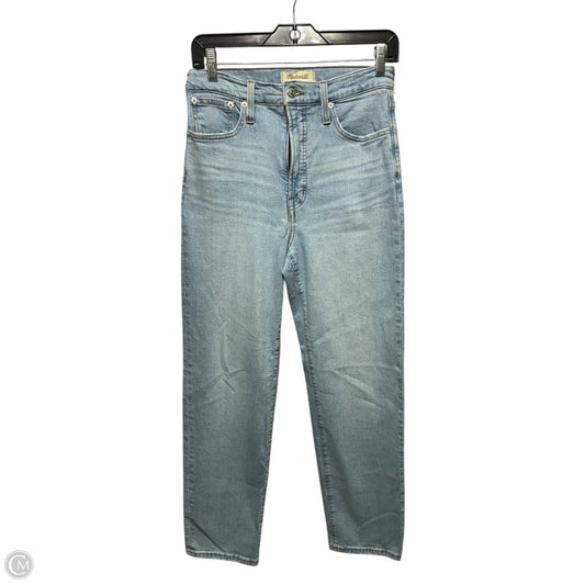 Jeans Straight By Madewell In Blue Denim, Size: 4