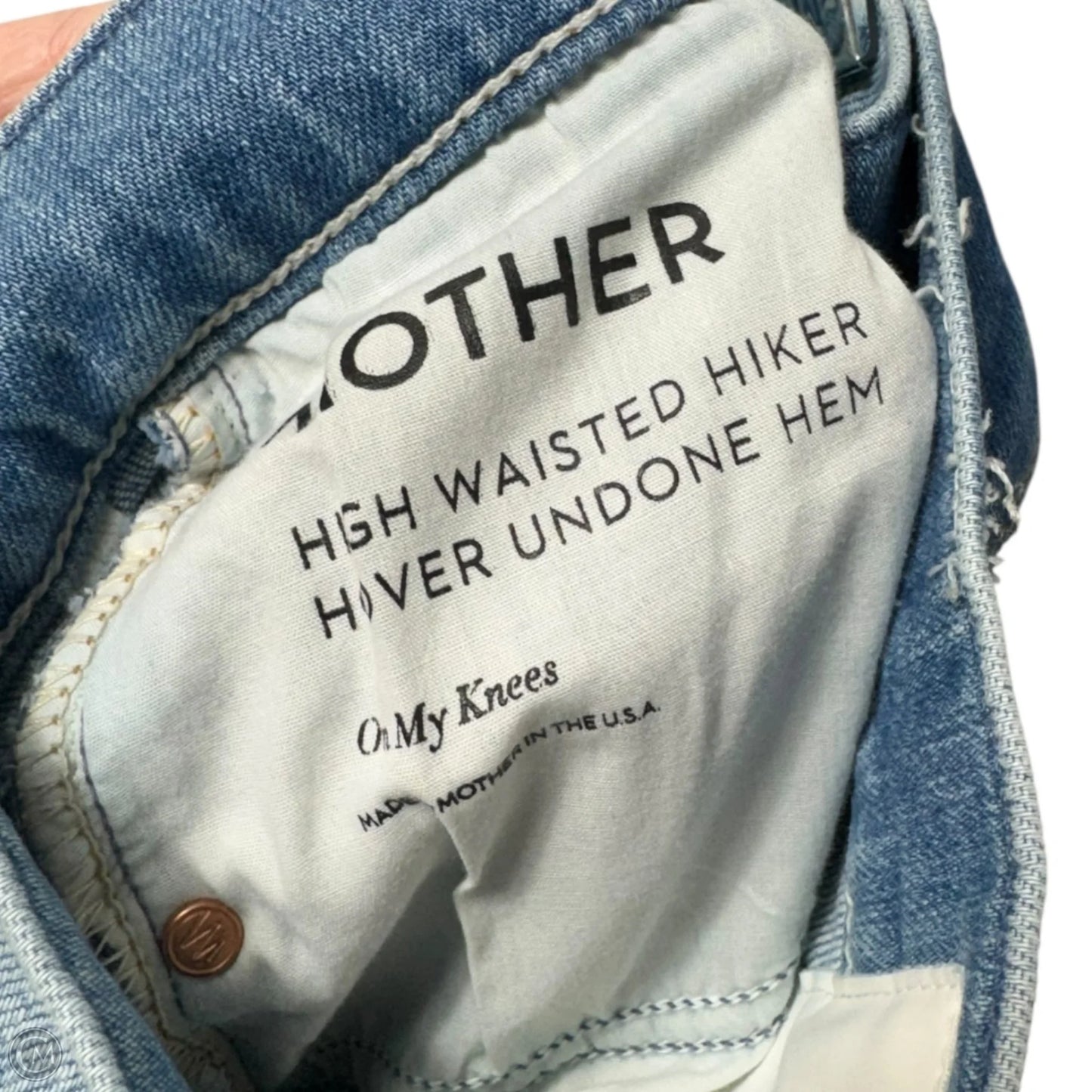 Jeans Straight By Mother Jeans In Blue Denim, Size: 0