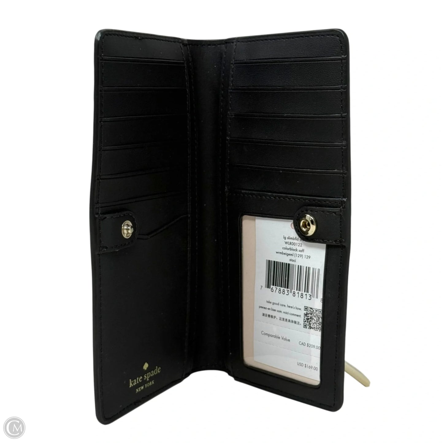 Staci Slim Bifold Wallet Designer By Kate Spade, Size: Medium