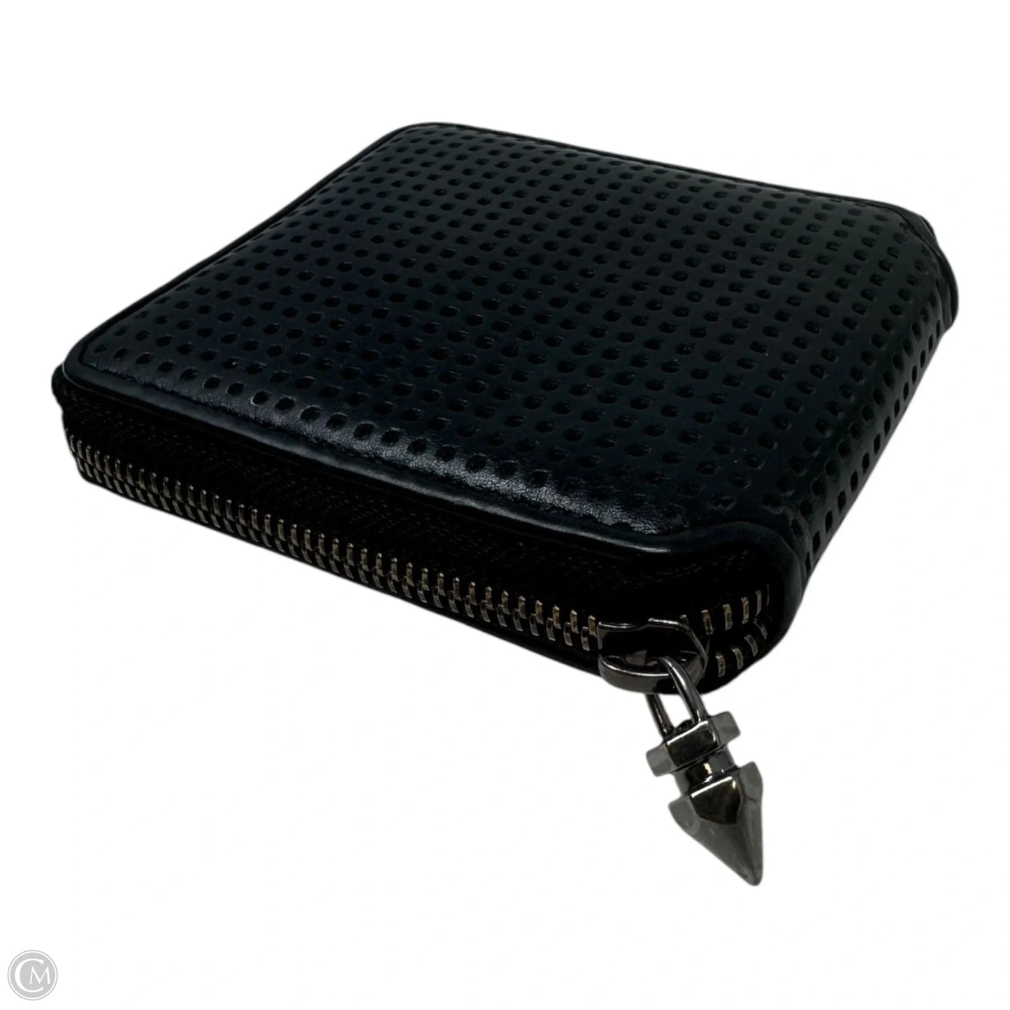 Perforated Zip Bifold Wallet Designer By All Saints, Size: Small