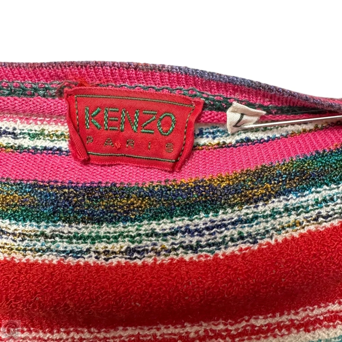 Sweater By Kenzo In Striped Pattern, Size: L
