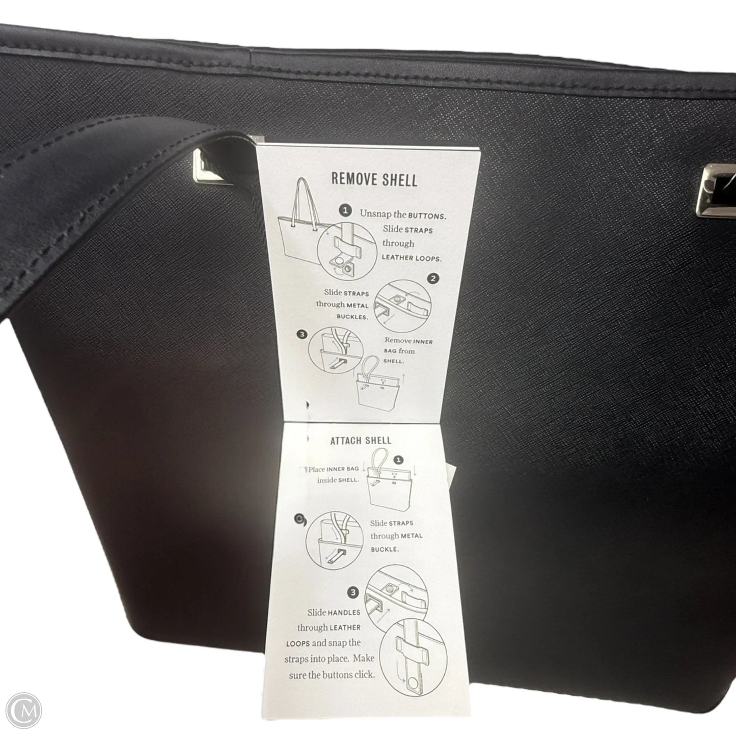 Seville Saffiano Leather Multi Shell Tote By Lo & Sons, Size: Large