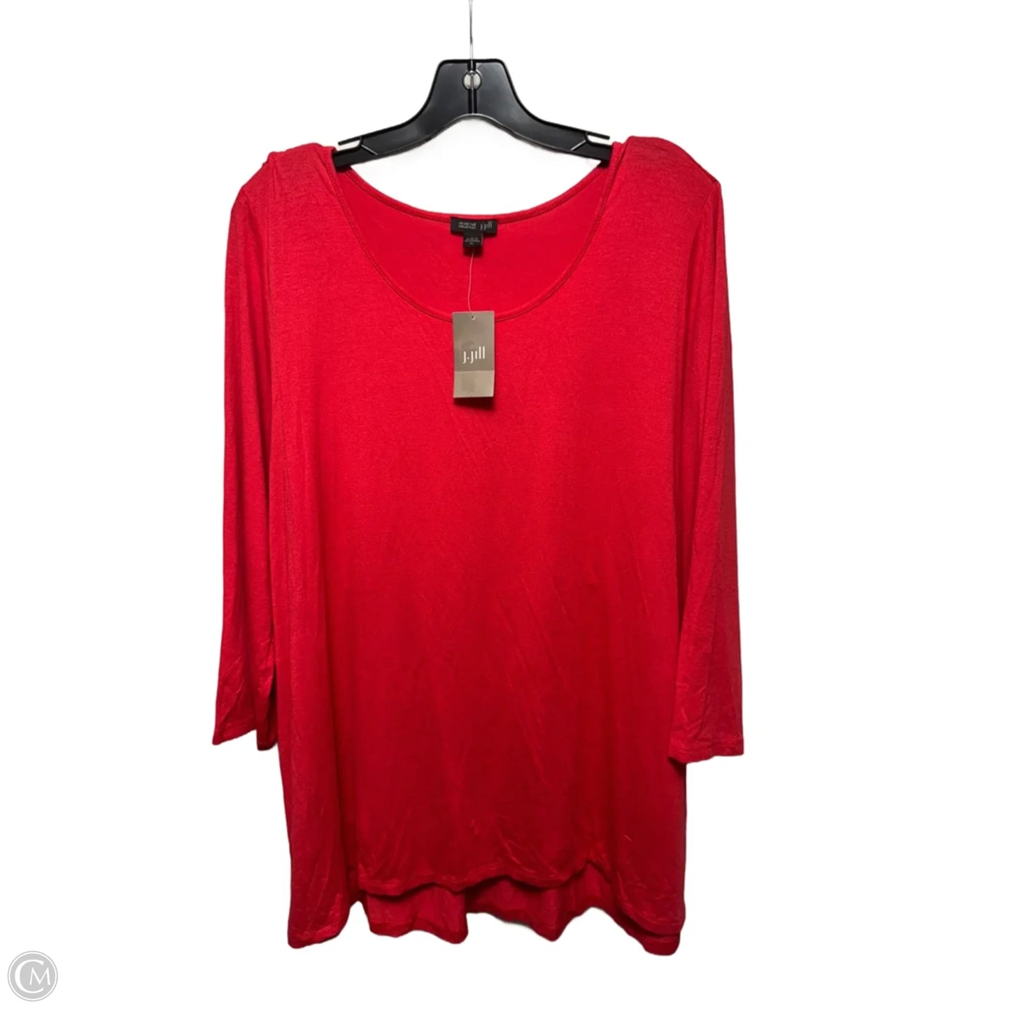Top 3/4 Sleeve By J. Jill In Red, Size: Xl