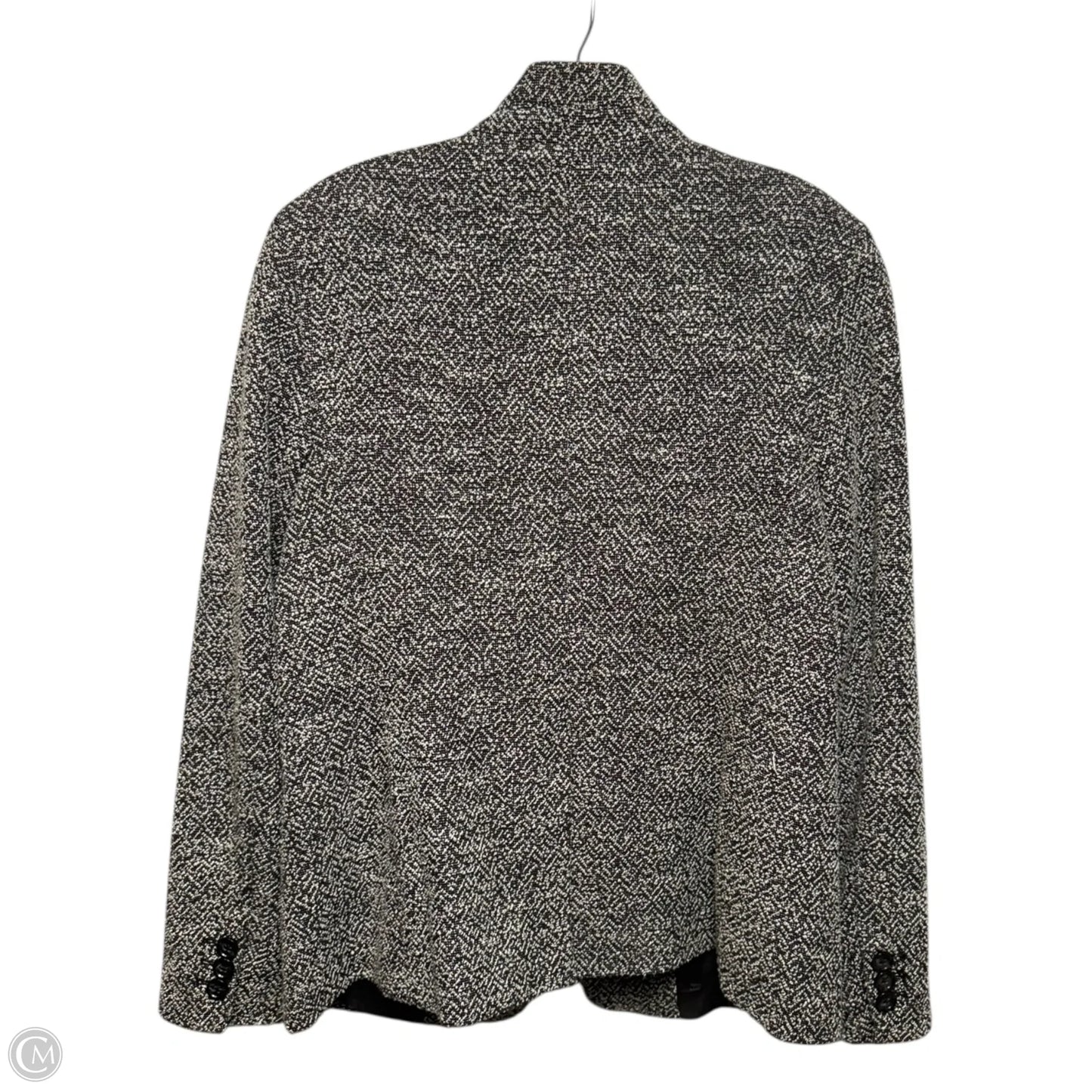 Blazer By Talbots In Black & Cream, Size: M