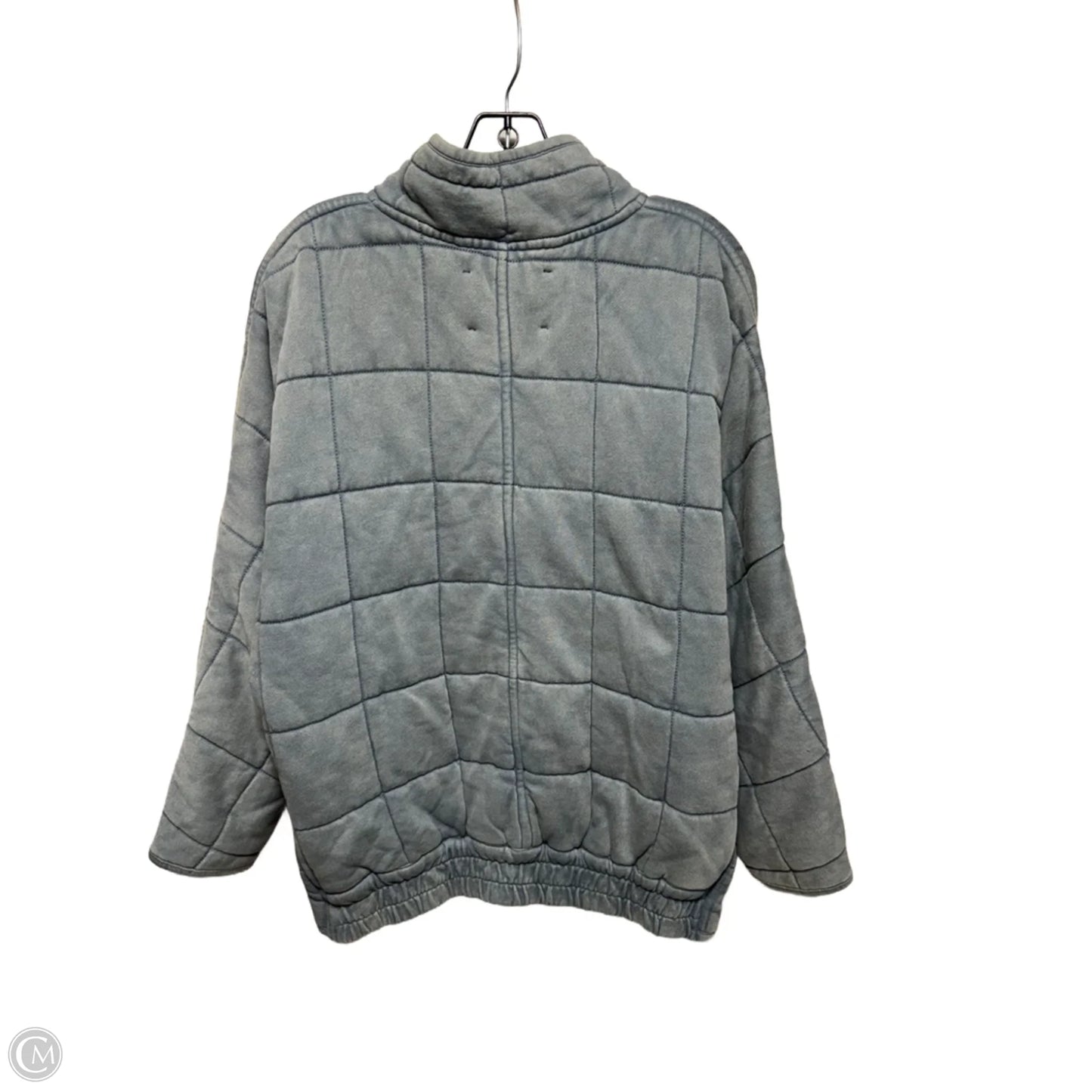 Quilted Knit Jacket By Glassons In Blue, Size: XS