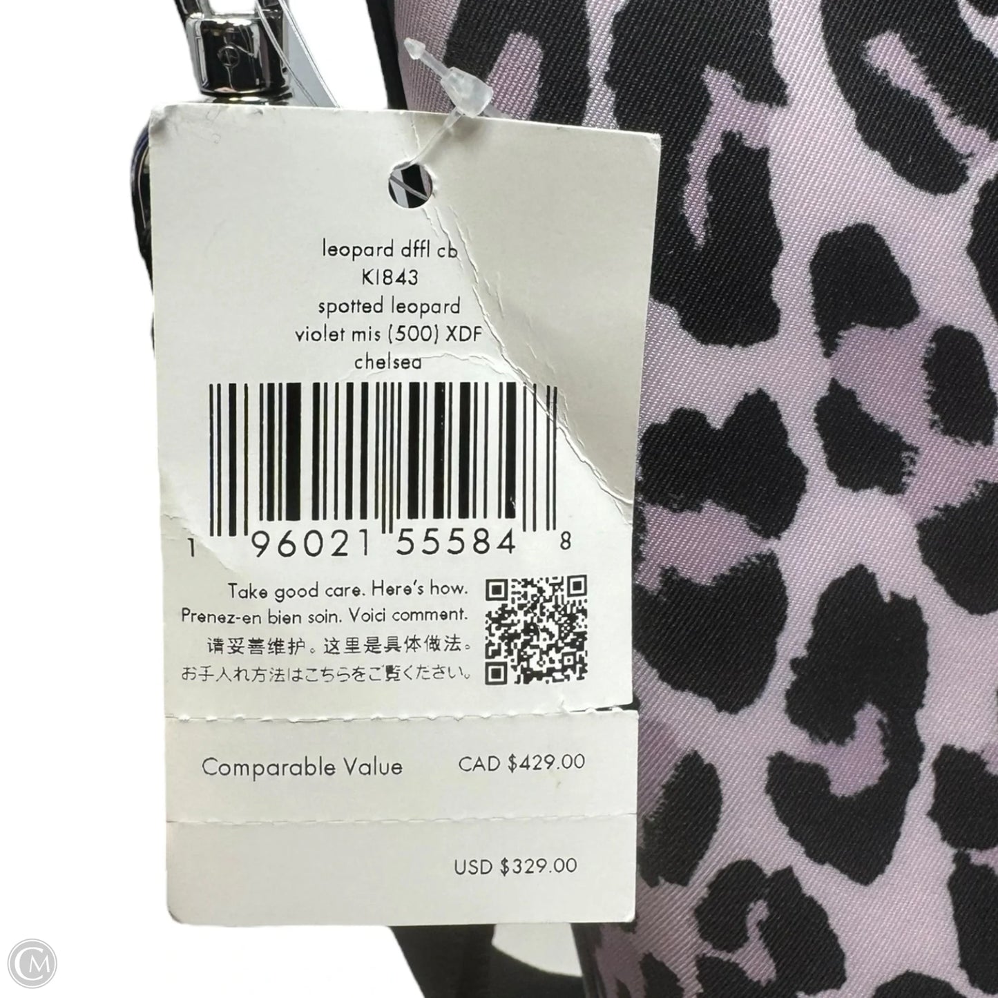 Chelsea Leopard Duffle Handbag Designer By Kate Spade, Size: Medium