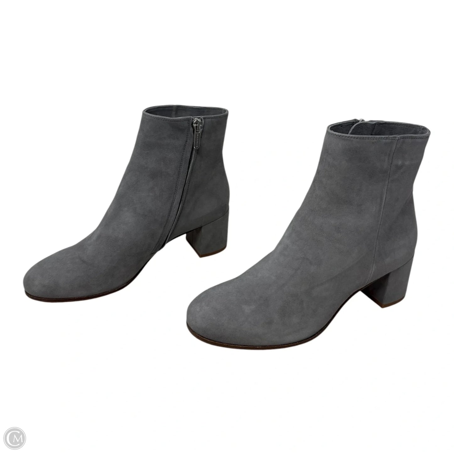 The Boots By Margaux In Grey Suede, Size: 7