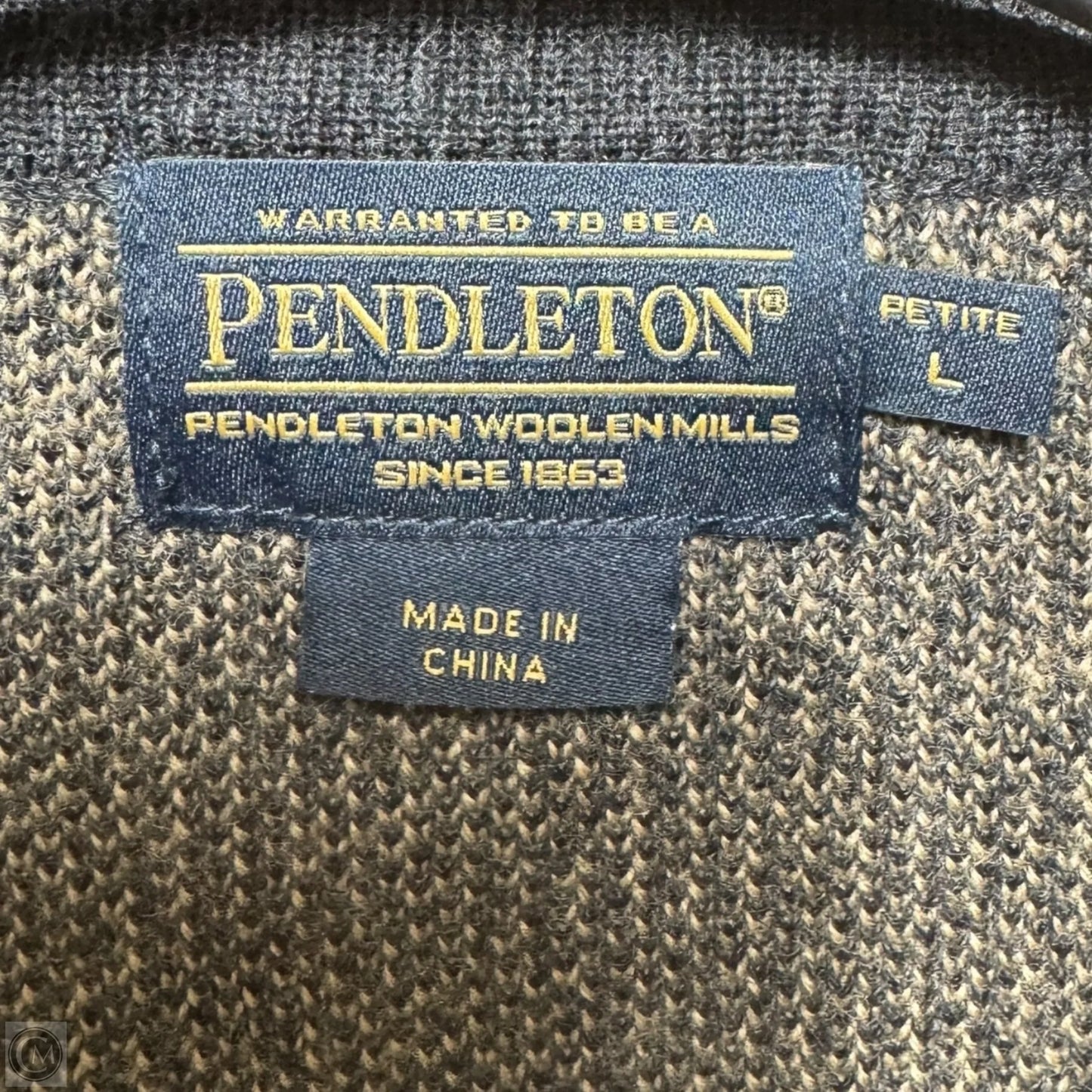 Sweater Cardigan By Pendleton In Multi-colored, Size: LP