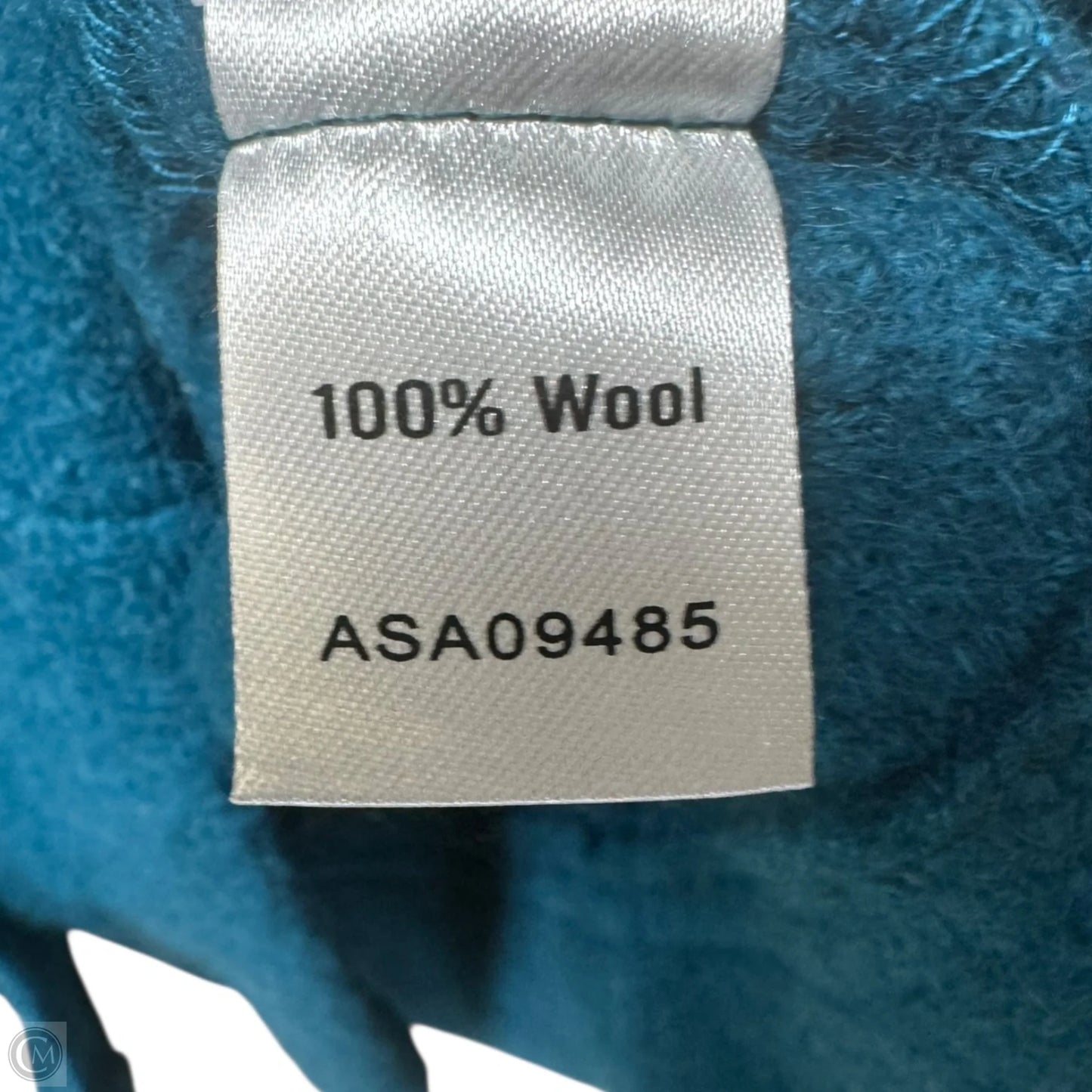 Boiled Wool Peacoat By Appleseeds In Teal, Size: L