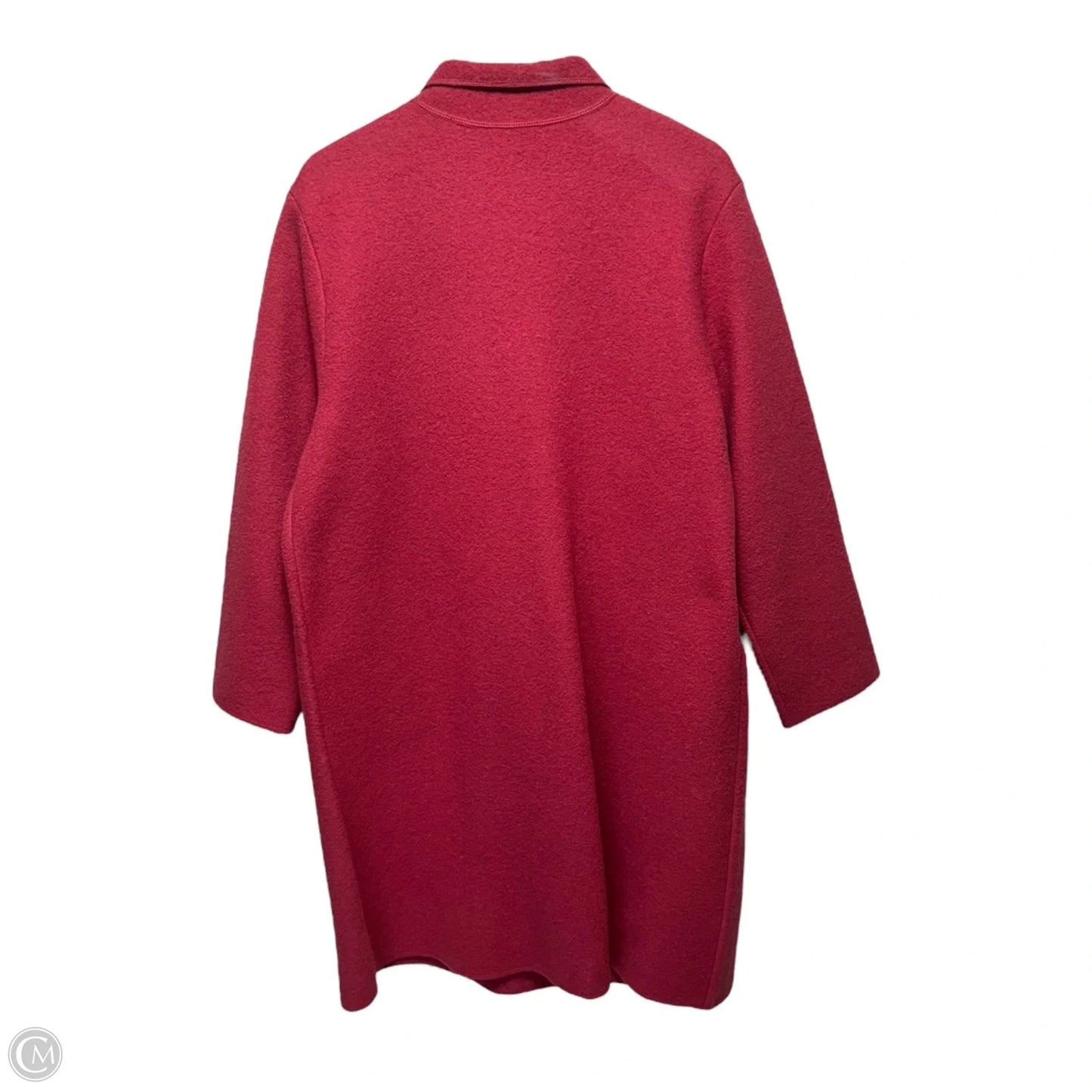 Coat Wool By Eileen Fisher In Pink, Size: LP