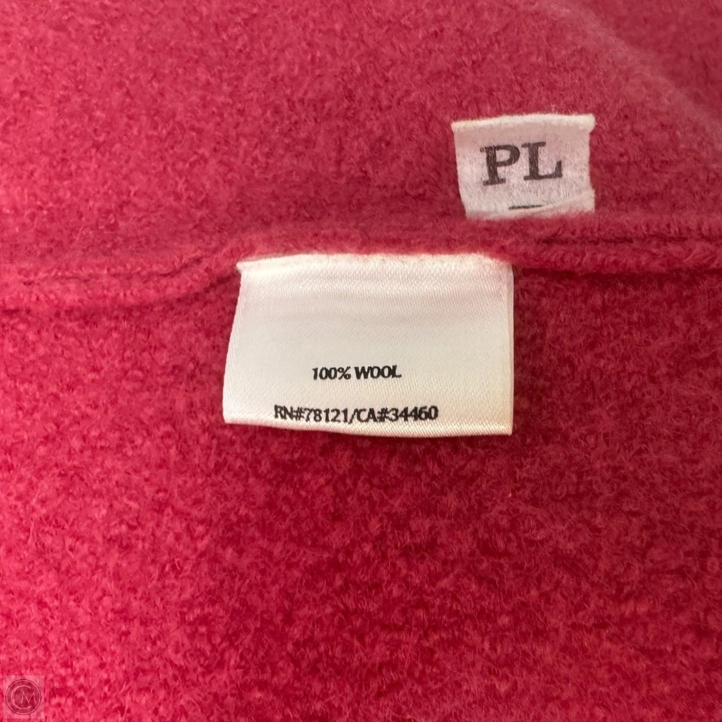 Coat Wool By Eileen Fisher In Pink, Size: LP