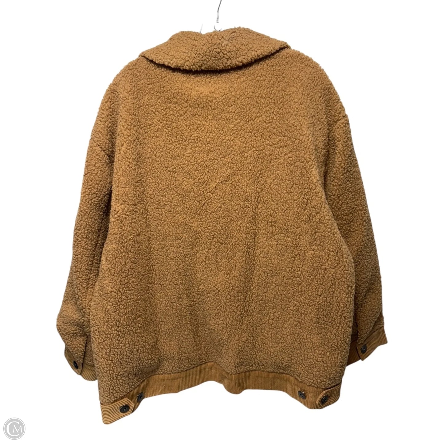 Jacket Fleece By Almost Pink In Tan, Size: Xl