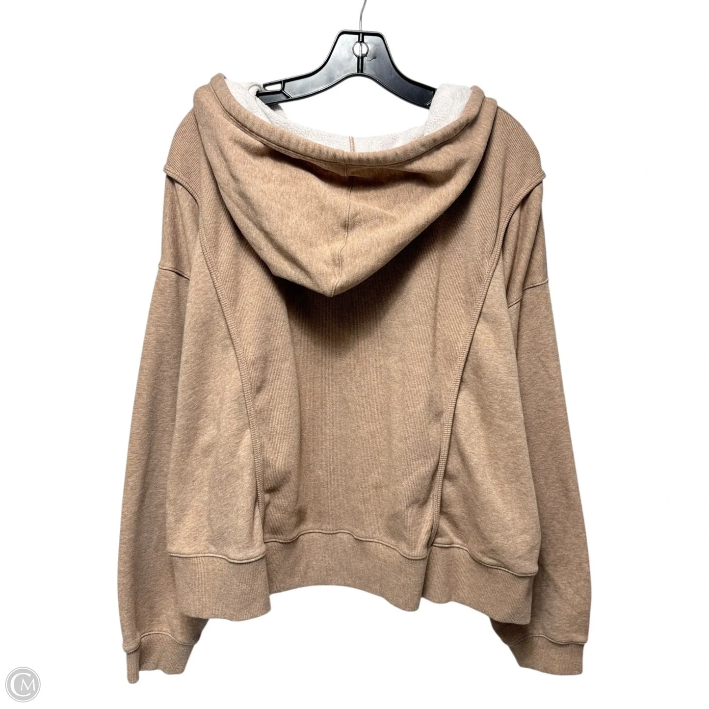 Athletic Sweatshirt Hoodie By Nike Apparel In Tan, Size: 3x