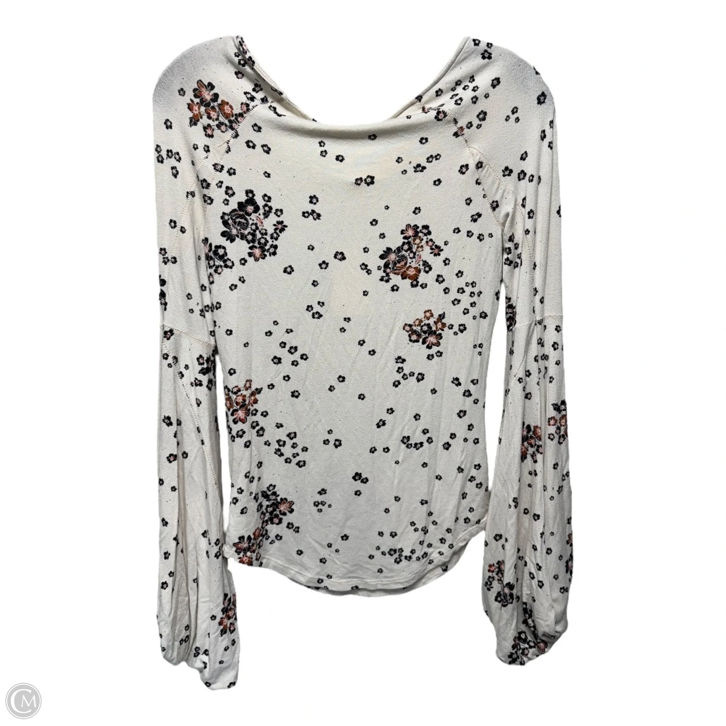 Top Long Sleeve By Free People In Floral Print, Size: M