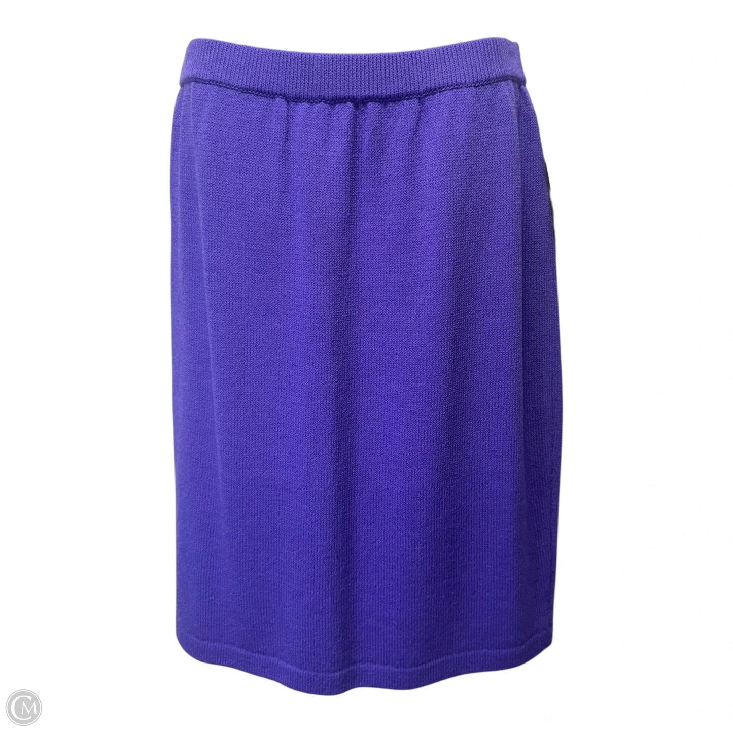 Knit Midi Skirt Luxury Designer By St John Collection In Purple, Size: 6