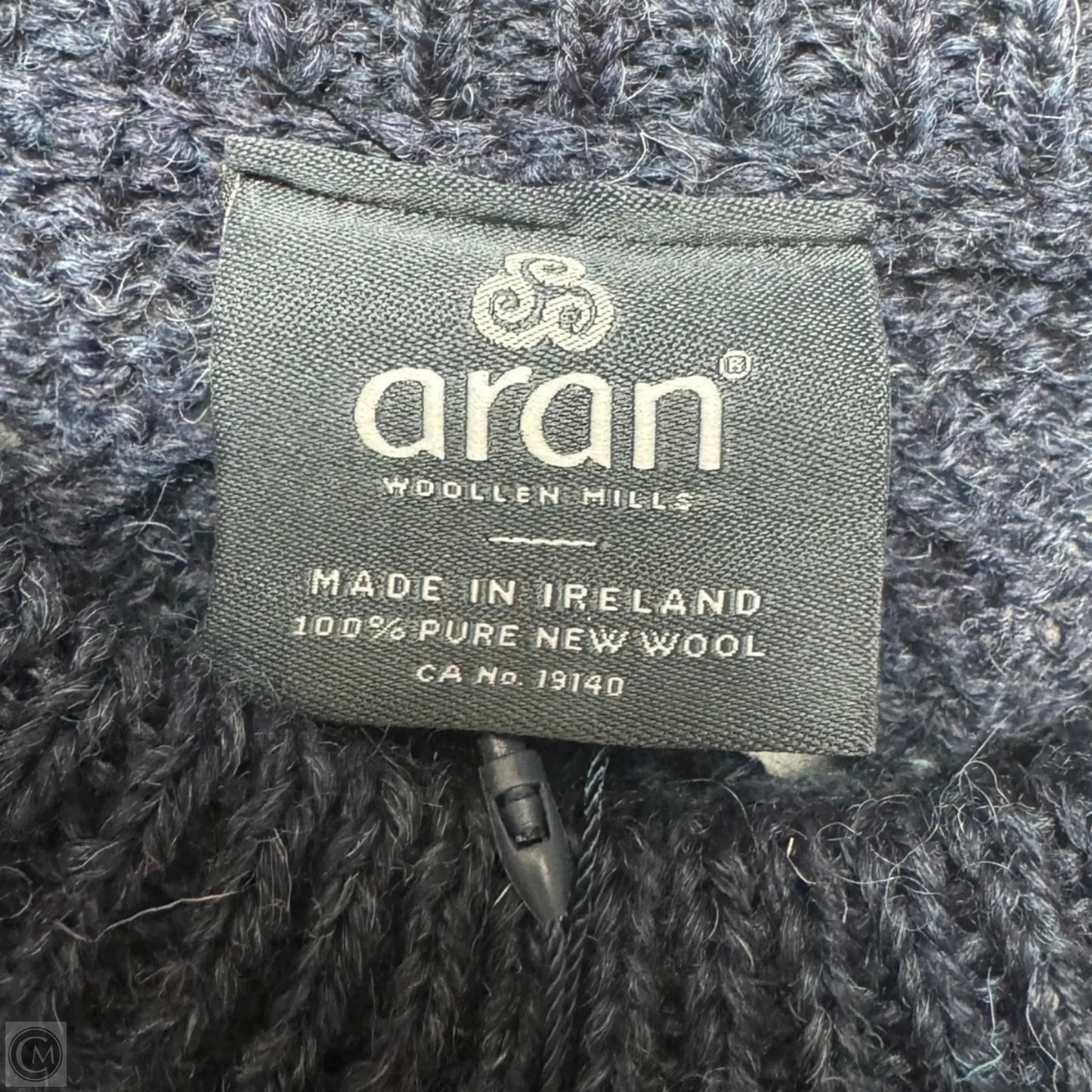 New Wool Sweater By Aran In Blue, Size: L