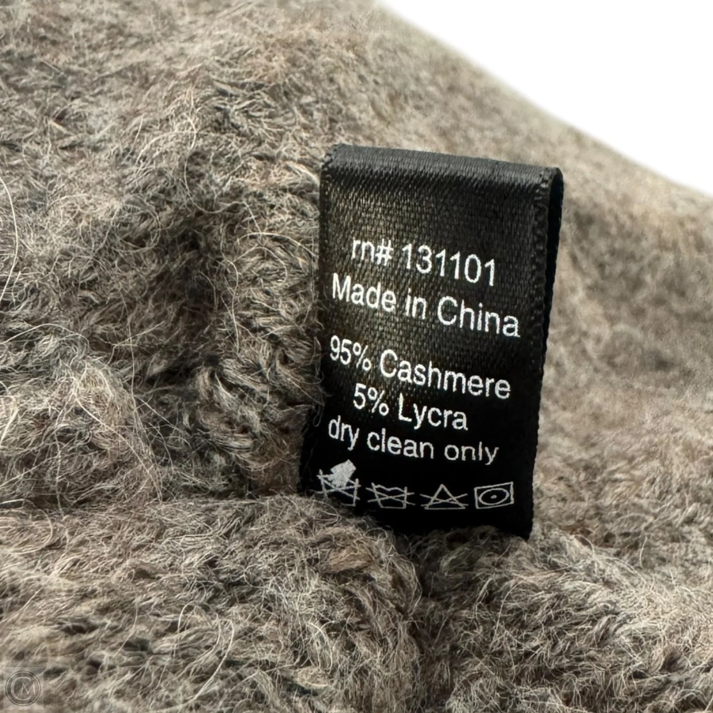 Vivi Cropped Cashmere Blend Cardigan w/ Hood By Beryll In Mocha, Size: Osfm