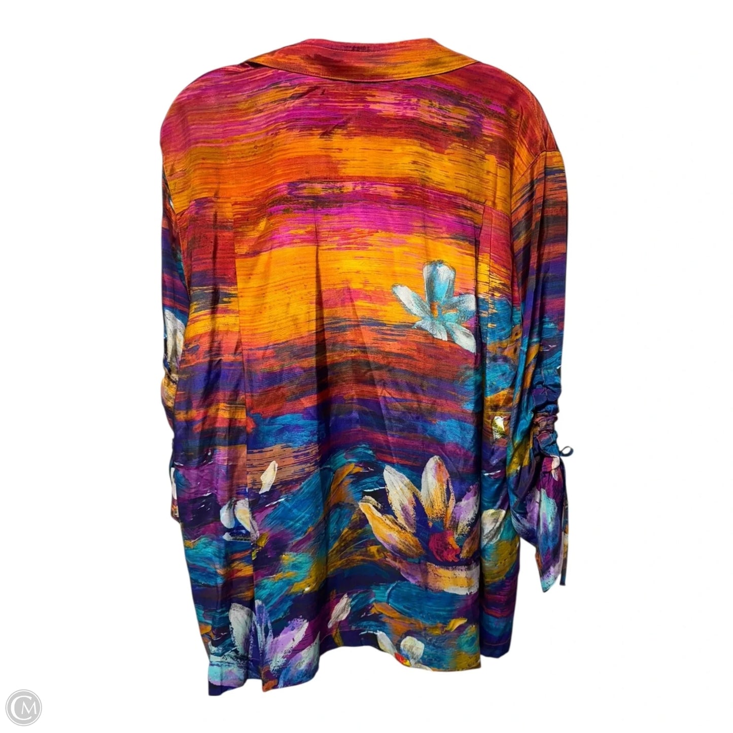 Top Long Sleeve By John Mark In Multi-colored, Size: 1x