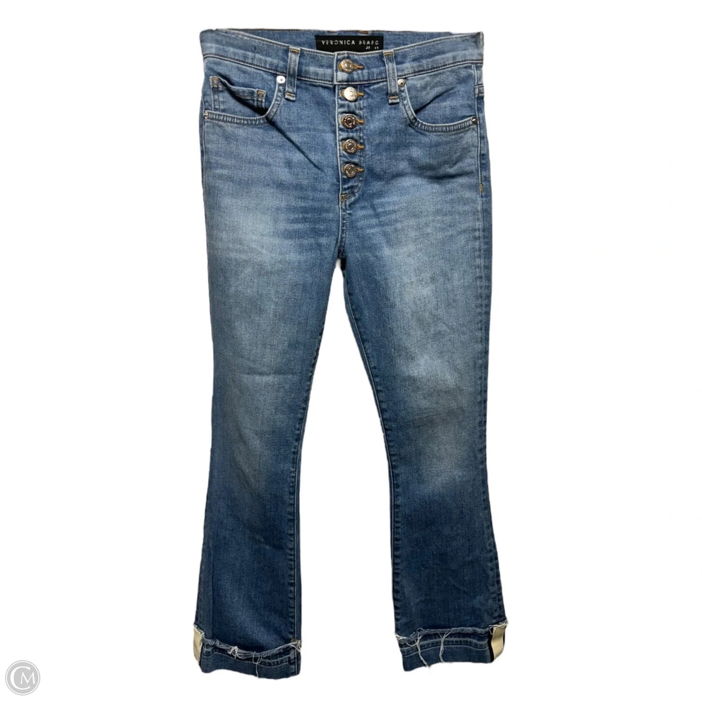 Jeans Straight By Veronica Beard In Blue Denim, Size: 0