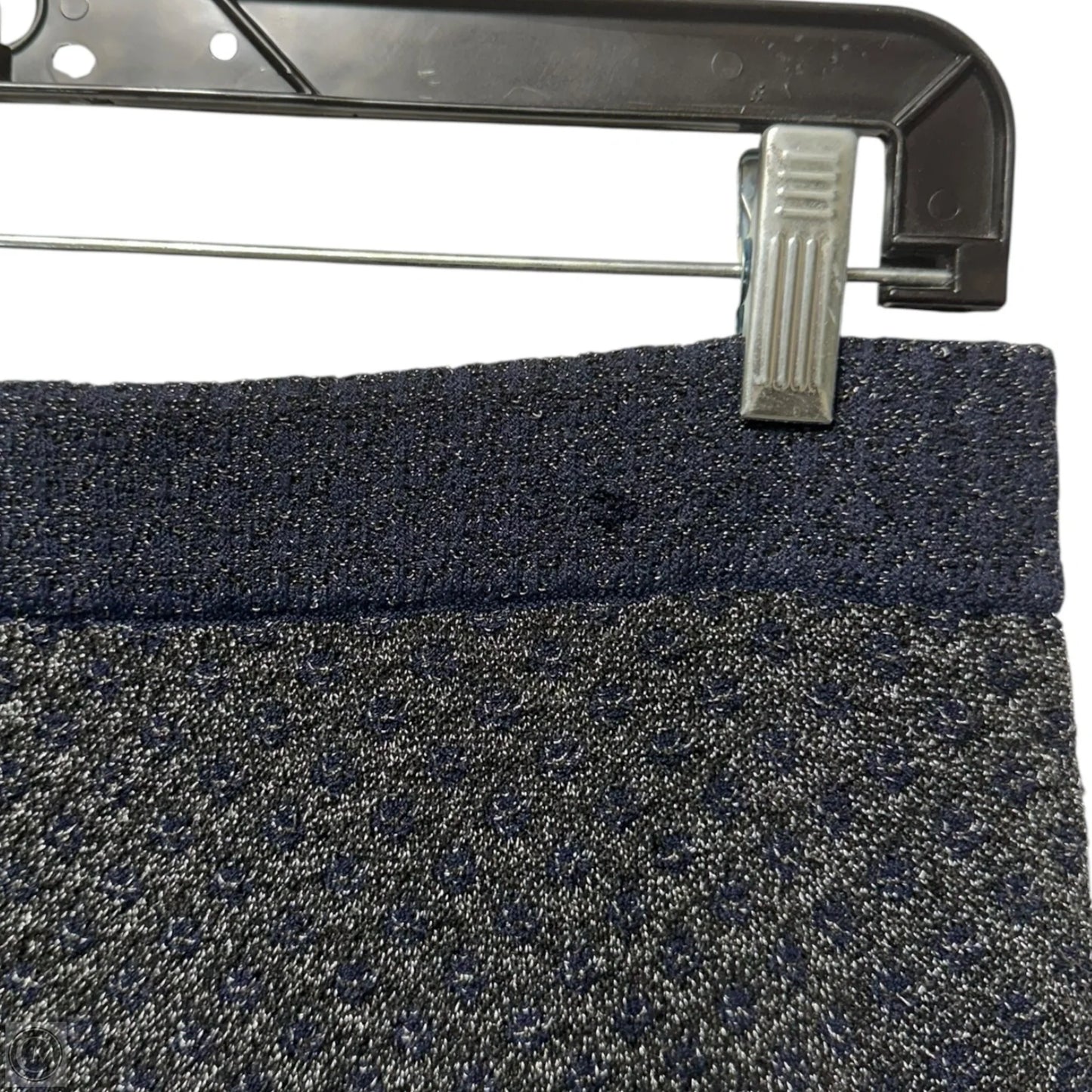 Amanda Metallic Knit Mini Skirt By Rag And Bone In Blue & Grey, Size: M
