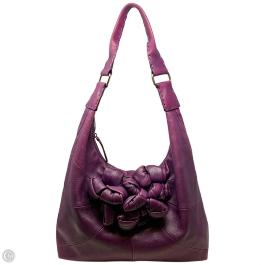 Elephant Leather Hobo Bag By David & Scotti C Anthropologie, Size: Medium