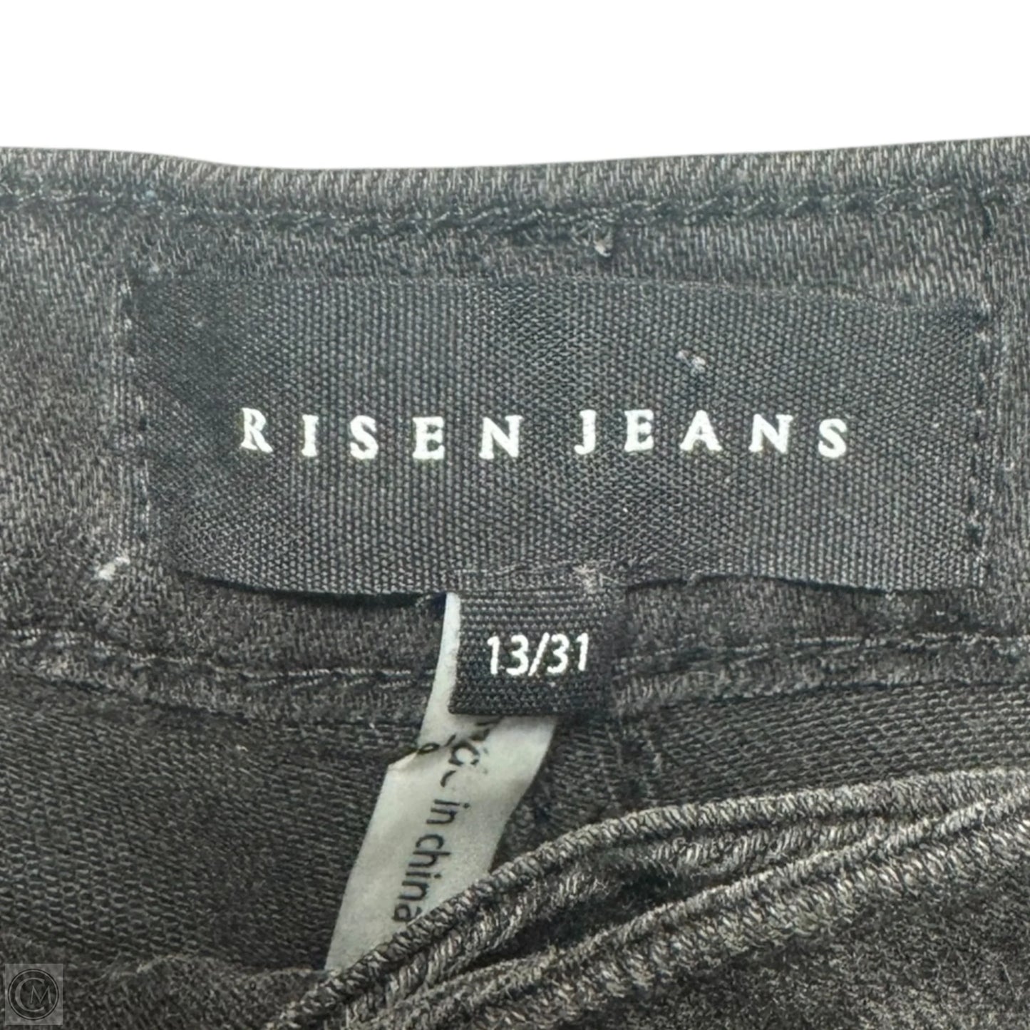 Embellished Fringe Pocket Jeans Flared By Risen In Black, Size: 12