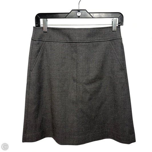 Wool Blend Skirt Mini & Short By Uniqlo In Grey, Size: 4