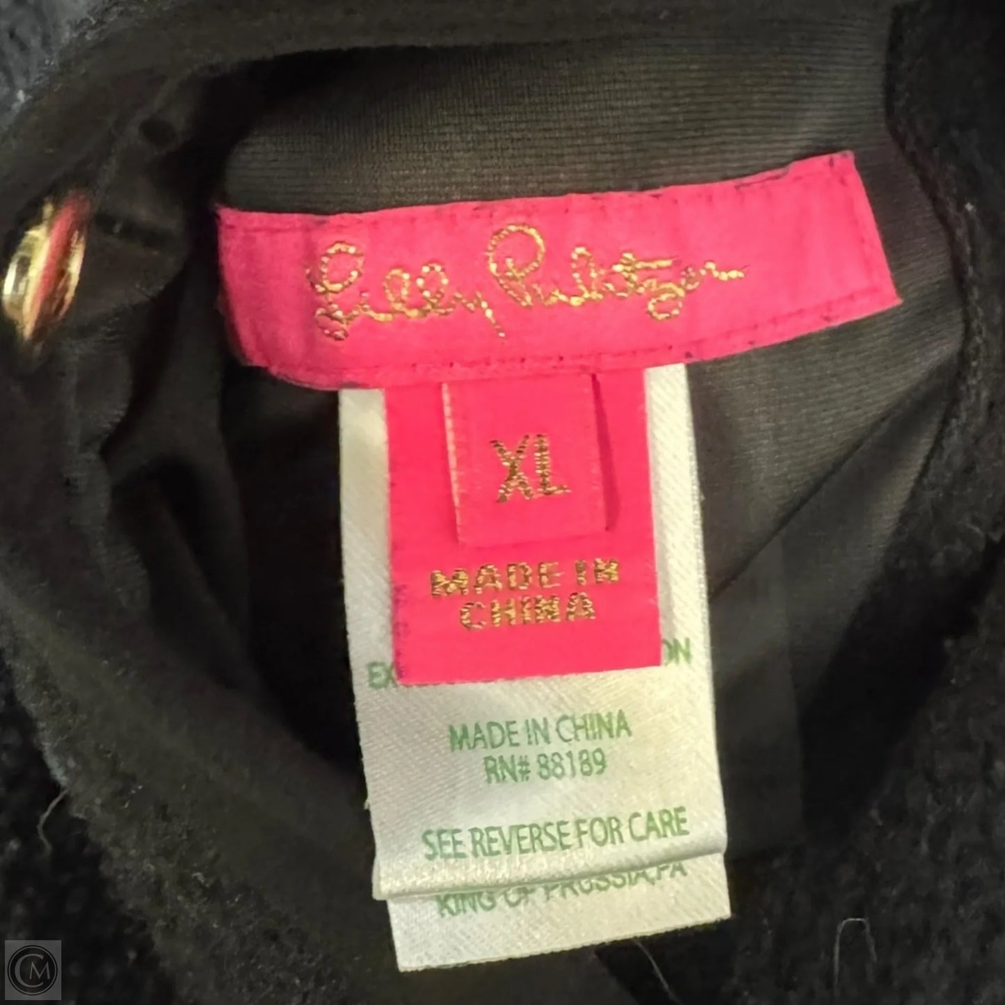 Skyden Reversible Vest Designer By Lilly Pulitzer In Black, Size: XL