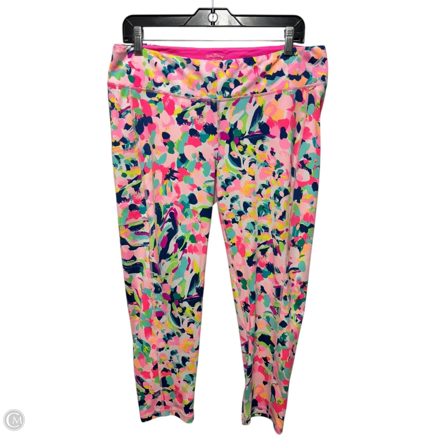 Athletic Leggings Designer By Luxletic Lilly Pulitzer In Multi-colored, Size: Xl