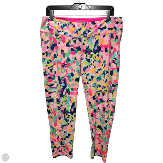 Athletic Leggings Designer By Luxletic Lilly Pulitzer In Multi-colored, Size: Xl