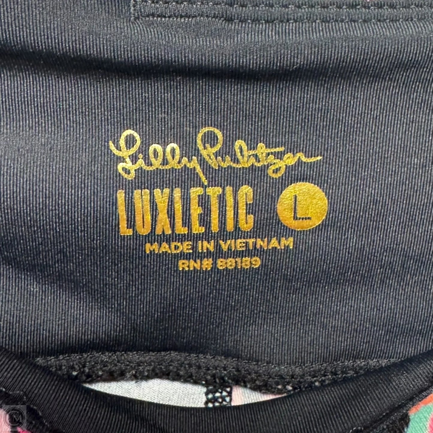 Athletic Leggings Designer By Luxletic Lilly Pulitzer In Multi-colored, Size: L