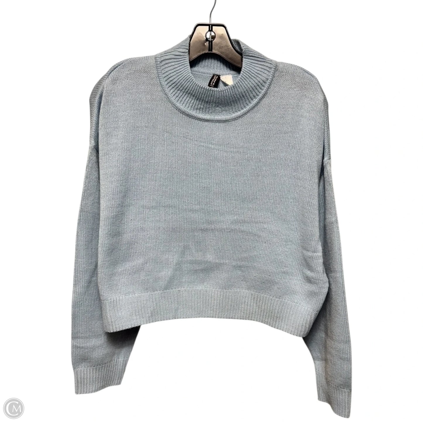 Cropped Sweater By Divided In Blue, Size: M
