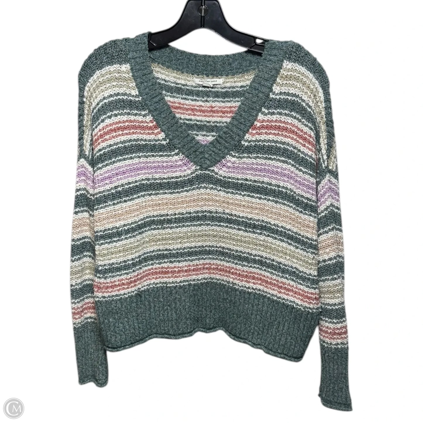 Sweater By American Eagle In Striped Pattern, Size: Xs
