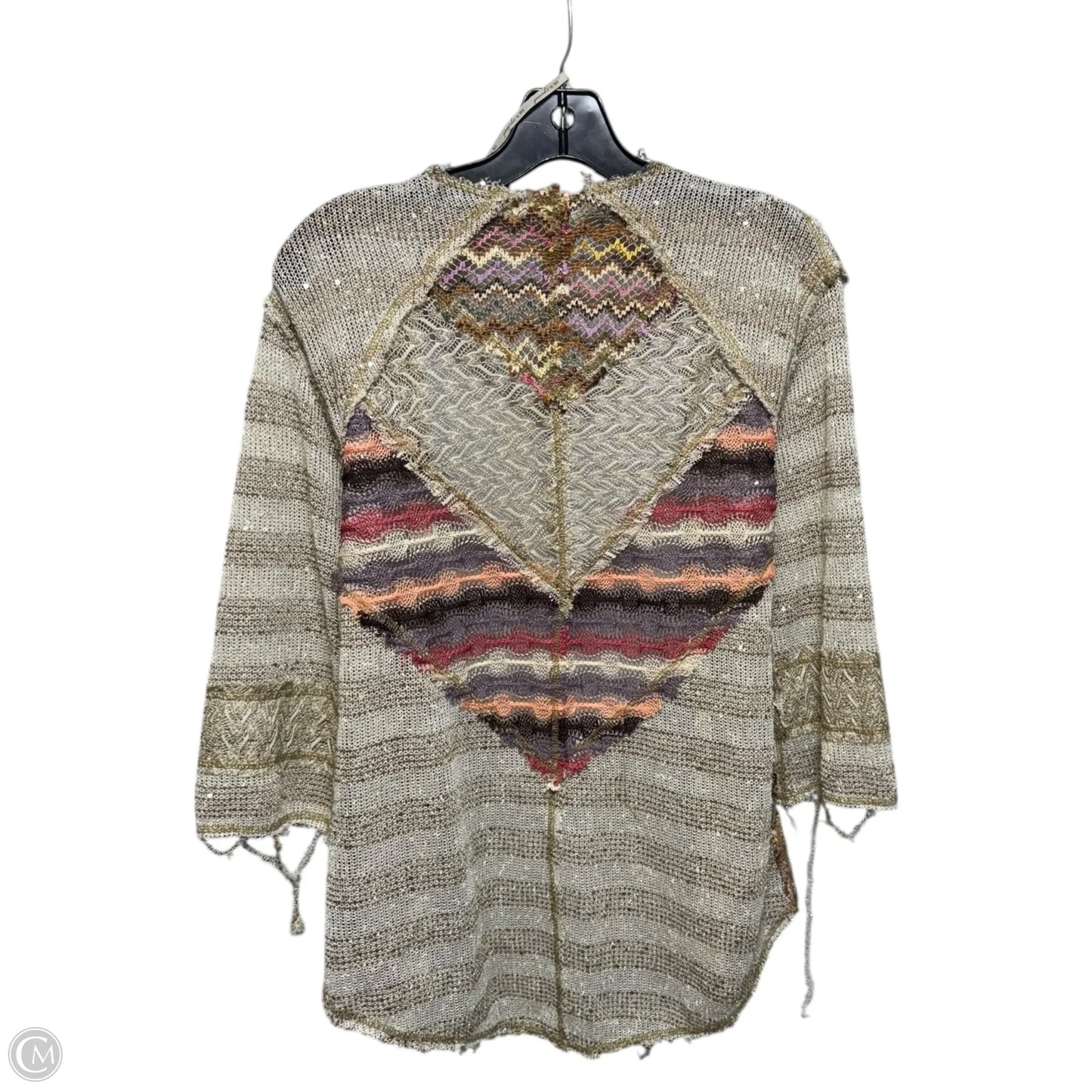 Sweater Cardigan By Gimmicks In Multi-colored, Size: S