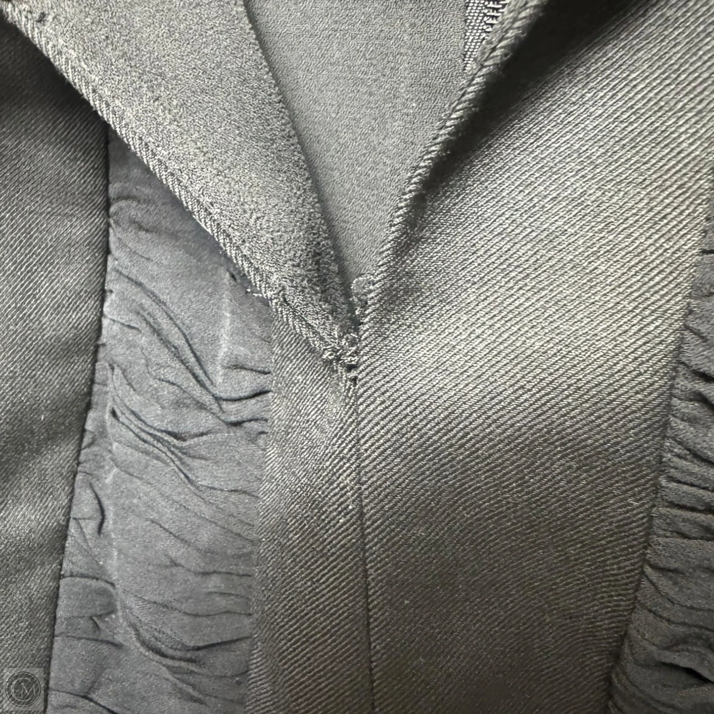 Wool Blend Zip Back Bell Sleeve Top Designer By Tory Burch In Black, Size: 4