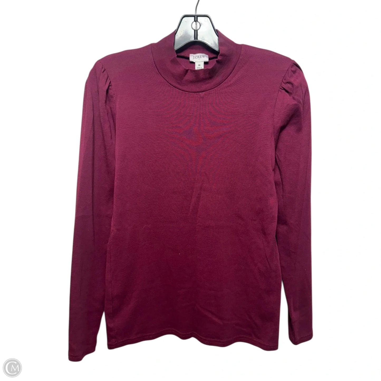 Top Long Sleeve Basic By J. Crew In Maroon, Size: M