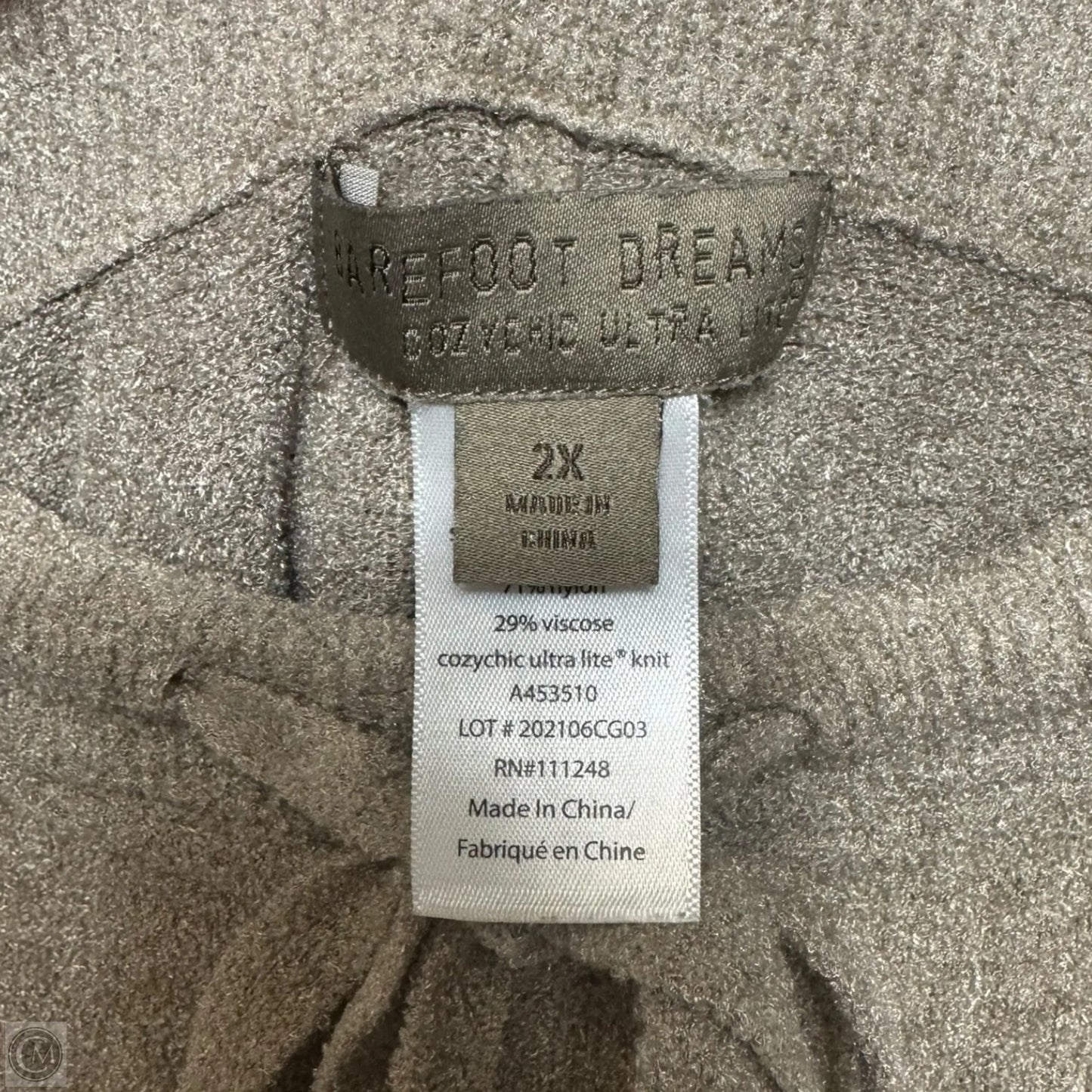 CozyChic Ultra Lite Track Pant By Barefoot Dreams In Taupe, Size: 2x