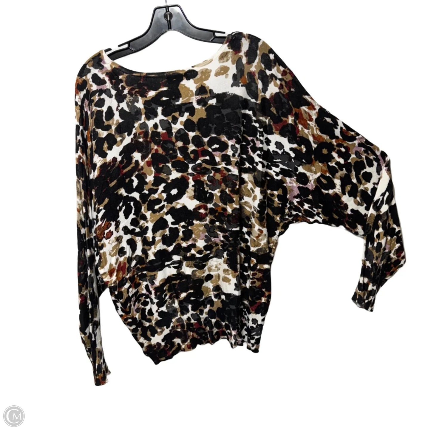 Sweater By Joseph A. In Animal Print, Size: L