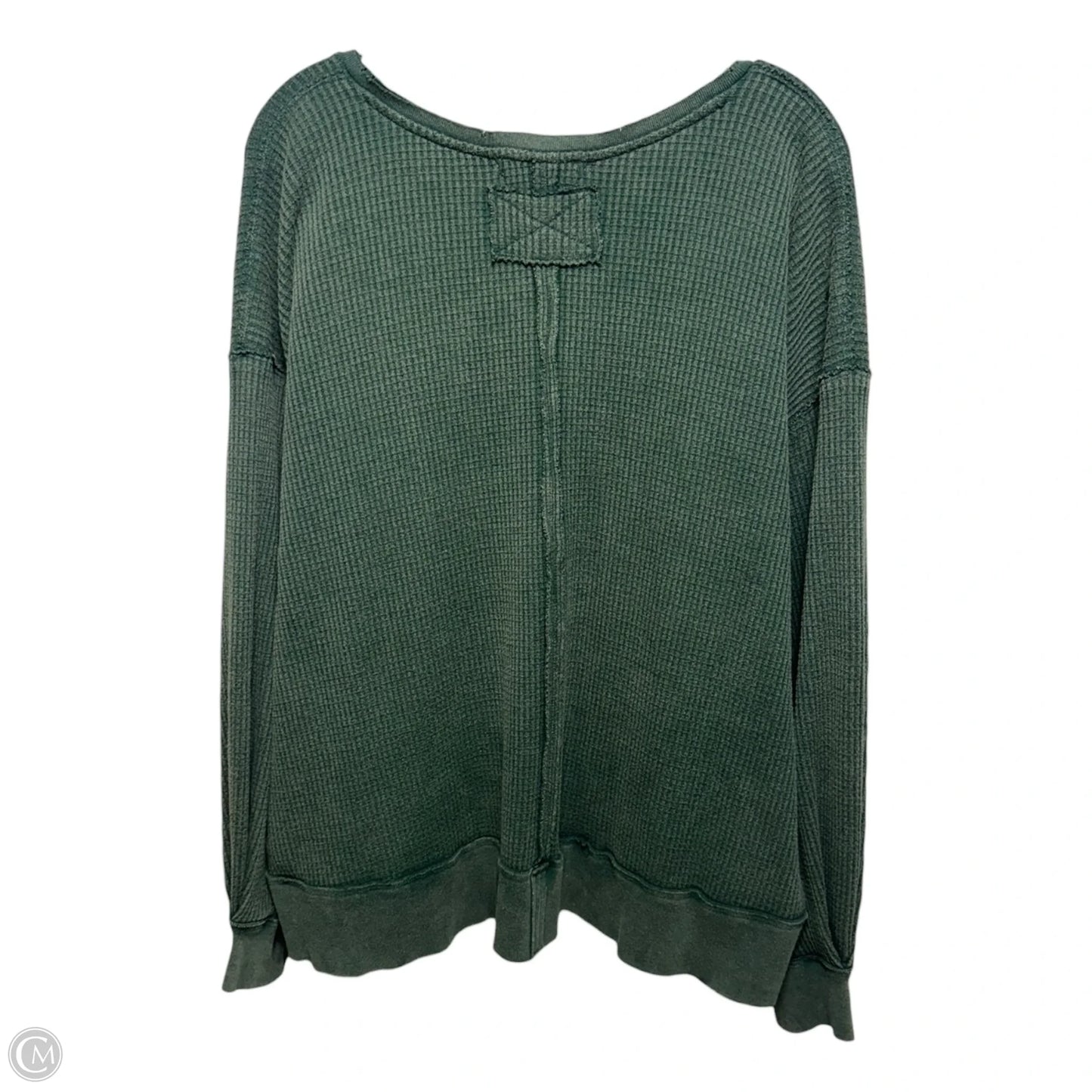 Top Long Sleeve By Free People In Green, Size: S