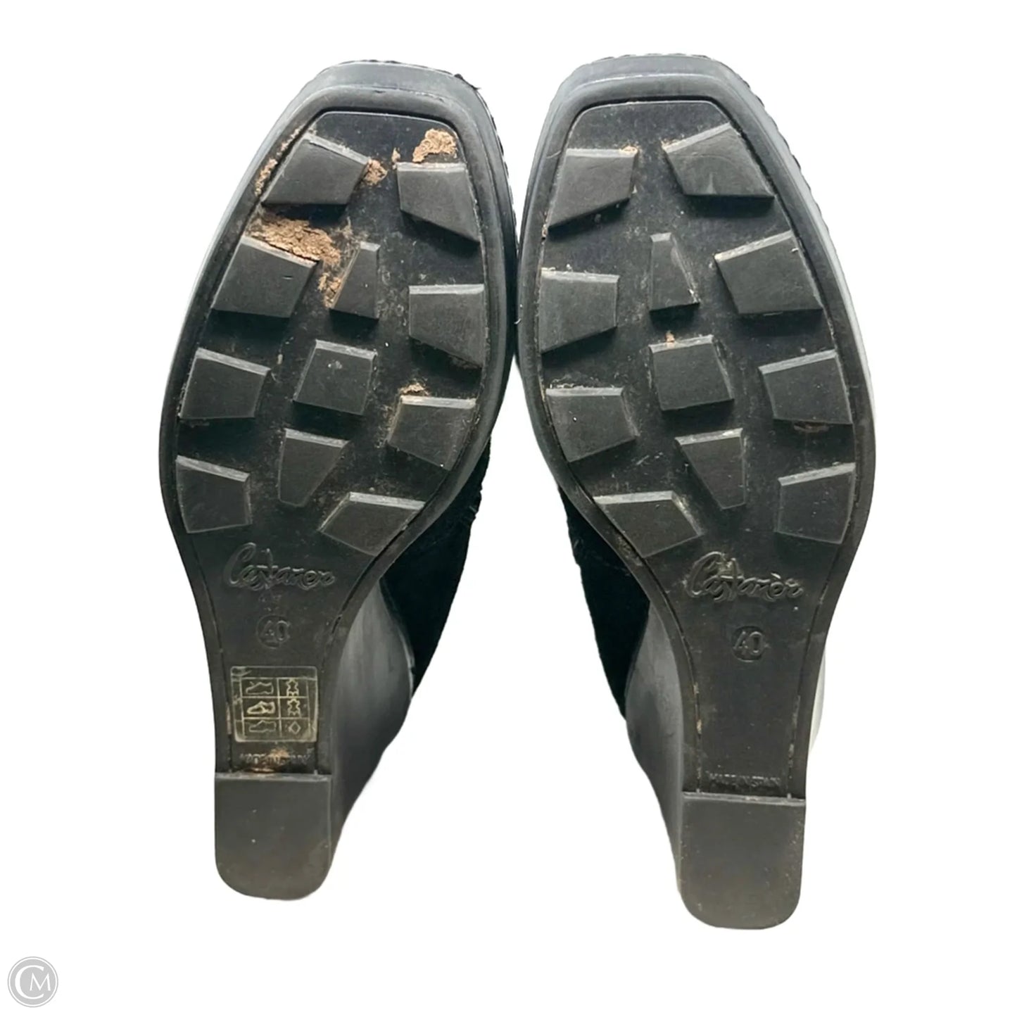 Suede Wedge Tall Boots By Castañer In Black, Size: 9