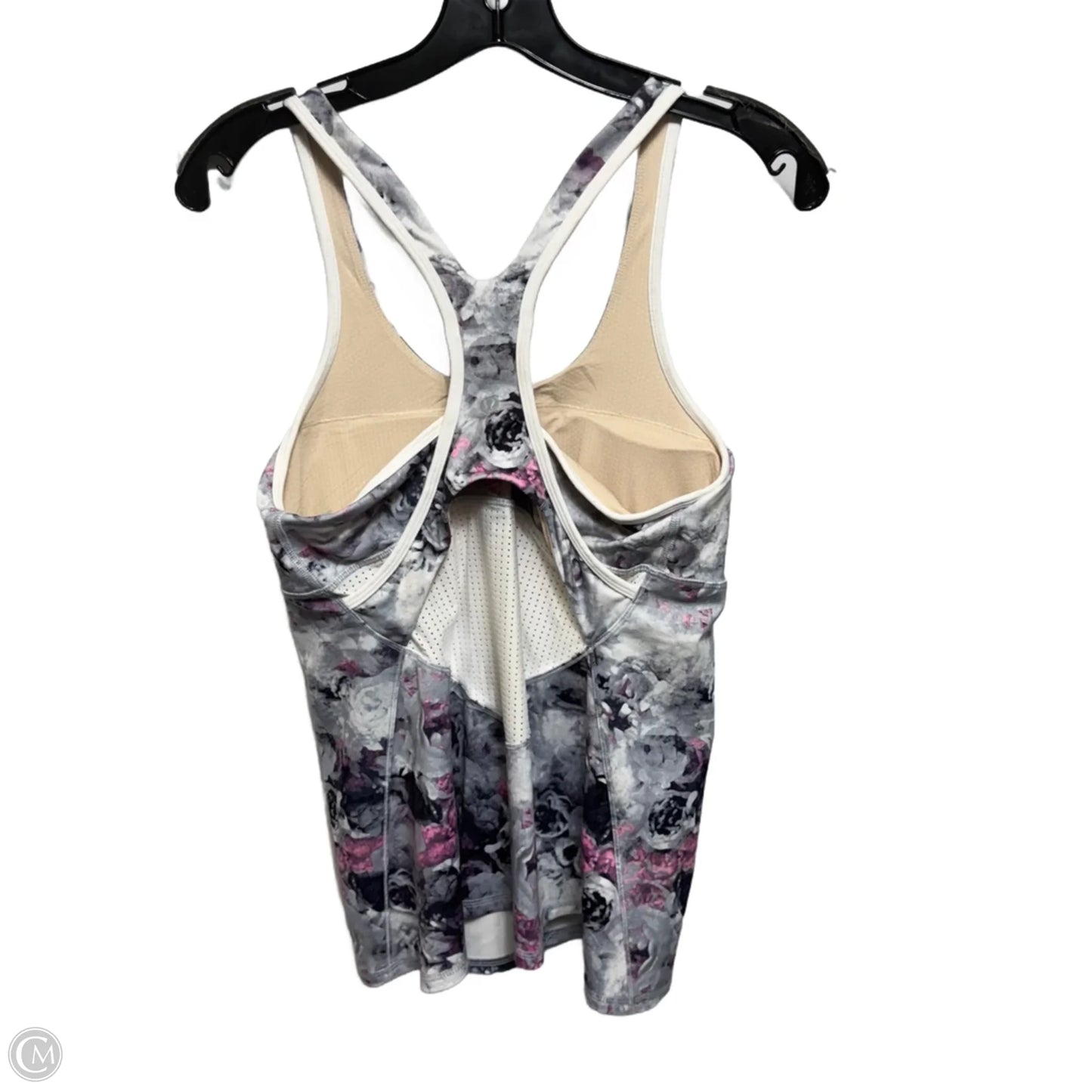 Athletic Tank Top By Lululemon In Floral Print, Size: 10