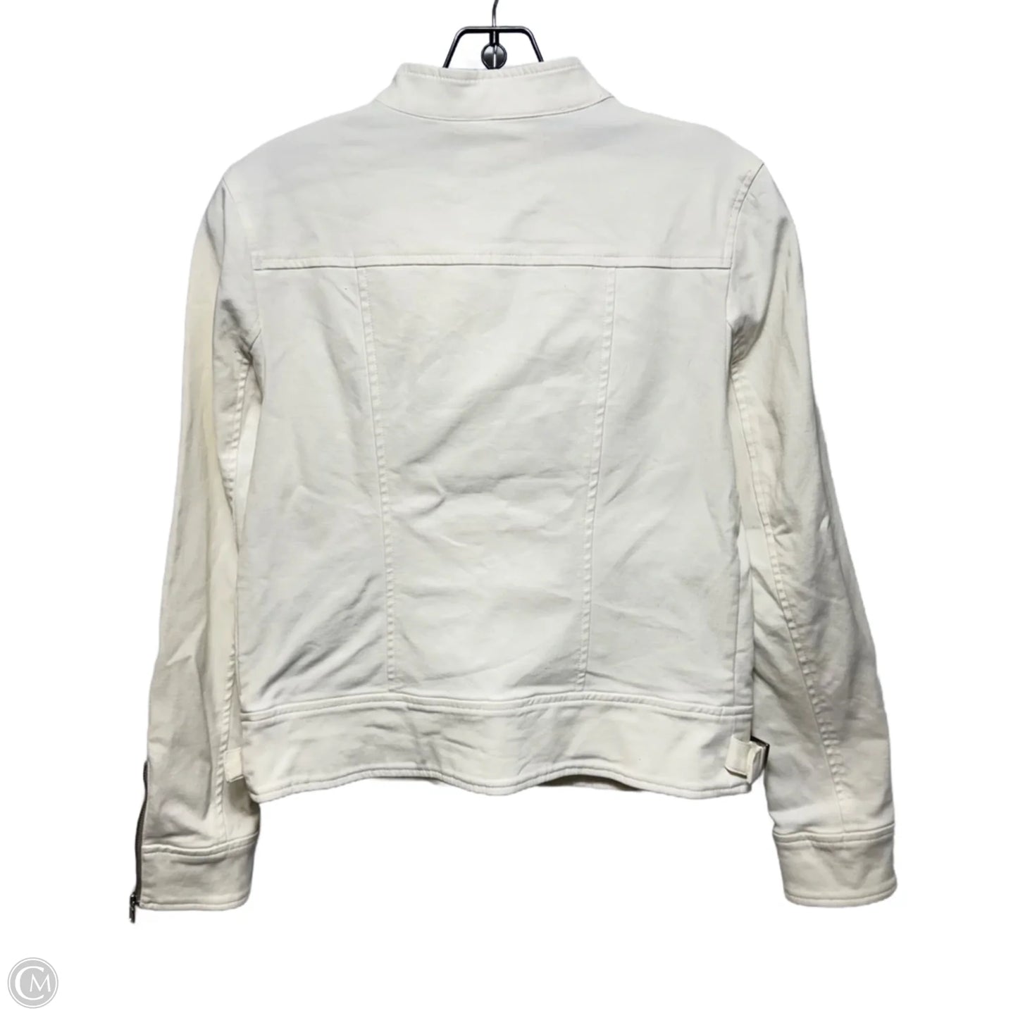 Jacket Moto By Banana Republic In White, Size: S