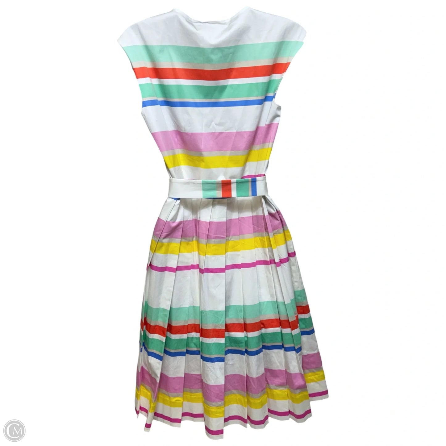 Cape Stripe Shirt Dress Designer By Kate Spade In Striped Pattern, Size: 6