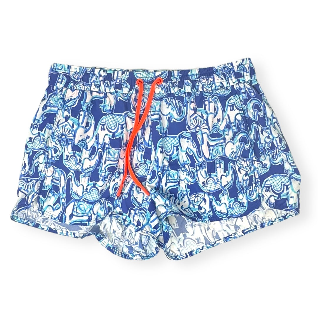 Run Around Luxletic Shorts Designer By Lilly Pulitzer In Bomber Blue Get Trunky, Size: XS