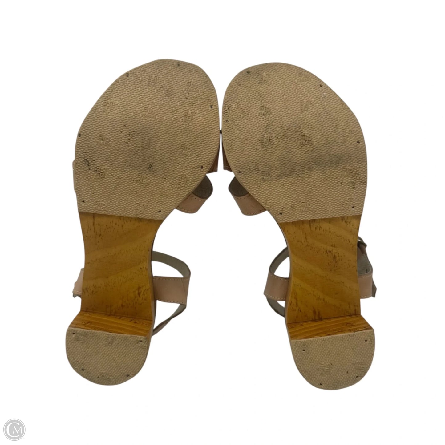 Wood Heel Sandals By Stalworth In Tan, Size: 8.5